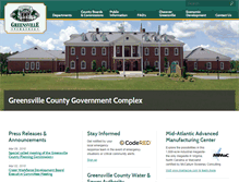 Tablet Screenshot of greensvillecountyva.gov